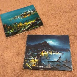 Vintage acrylic paintings.